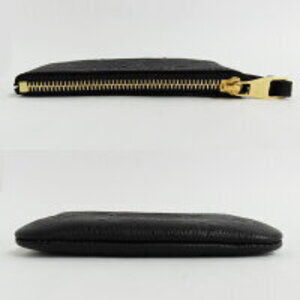 Louis Vuitton Key Pouch black Empreinte leather embossed signature